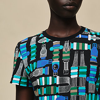 Tシャツ 《ブリッド・ア・ブロック》プリント | Hermès - エルメス