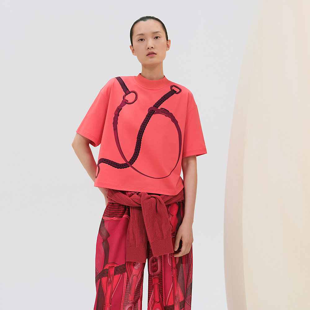 新品未使用　エルメス トップス コーチングリミックスプリント Ｔシャツ 36 HERMES - 新品未使用 エルメス トップス コーチングリミックス