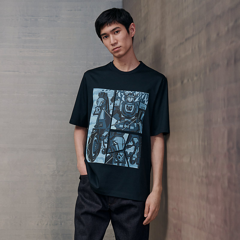 Tシャツ 《メガ・シャリオ・3D》プリント | Hermès - エルメス-公式サイト