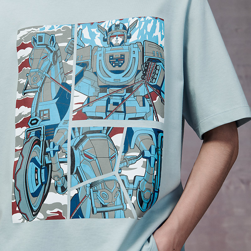 エルメス Tシャツ メガシャリオ 3D XS カーキ グリーン 2022秋冬新作