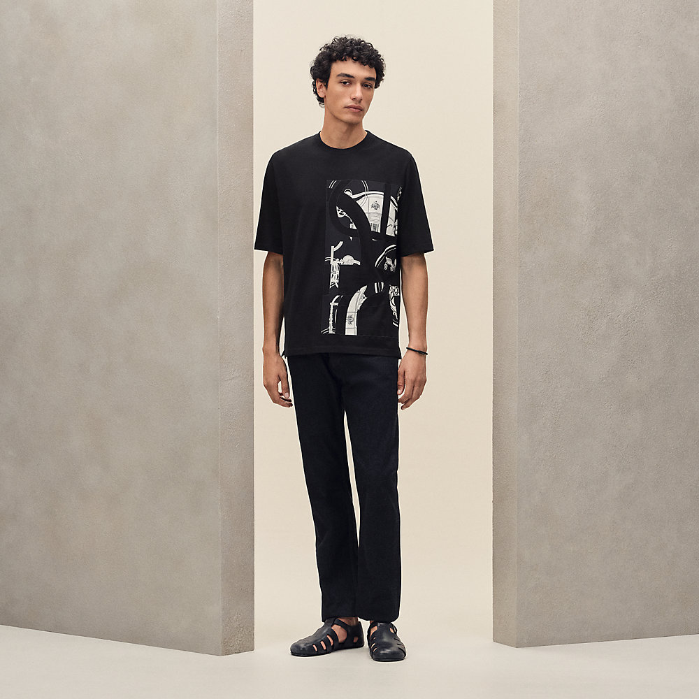 Tシャツ パッチ シルク 《エクスリブリス》 | Hermès - エルメス-公式
