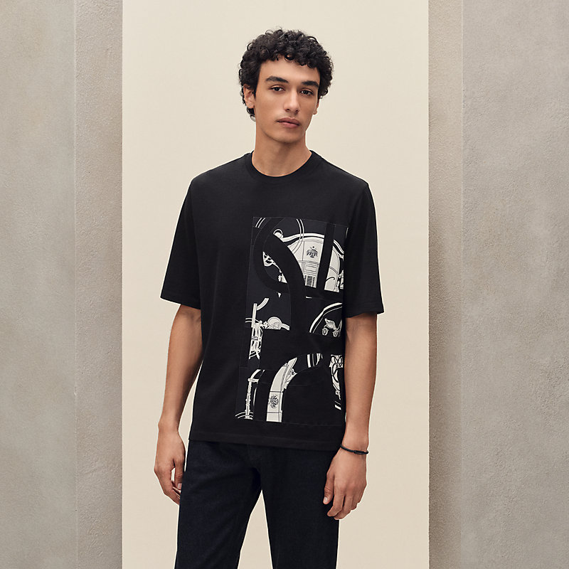HERMES エルメスコットン✖︎シルクTシャツ Tシャツ パッチ シルク 《エクスリブリス》 | Hermès - エルメス-公式