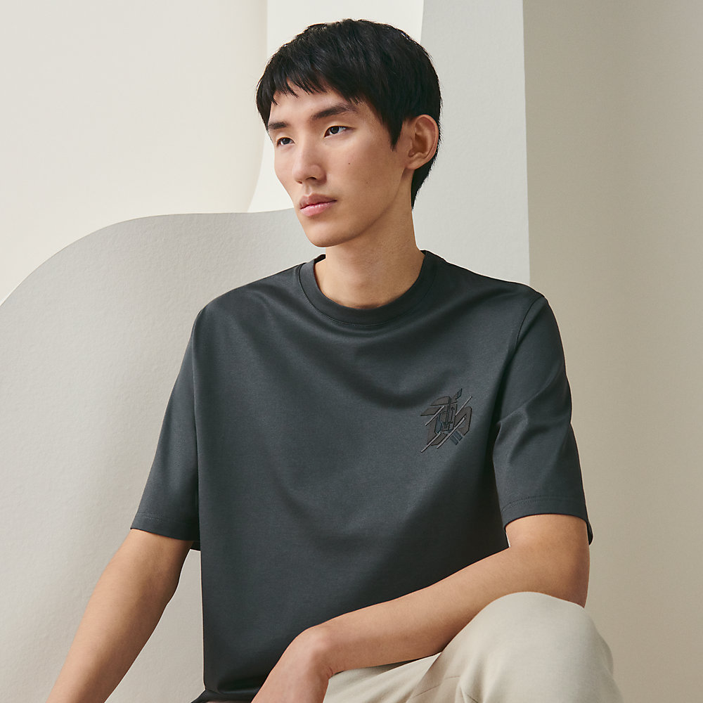 お歳暮 エルメス HERMES メンズTシャツ 新品❗️HERMES ミニレザー