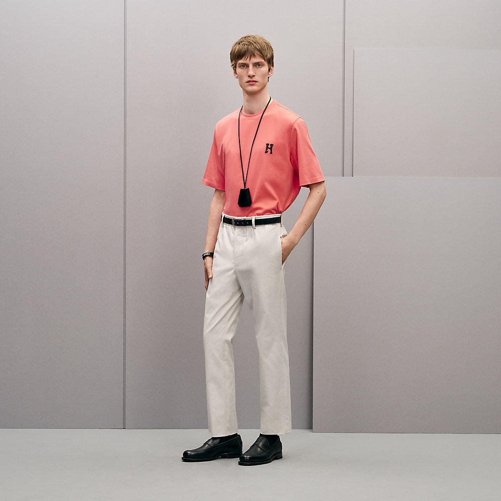 Tシャツ ミニレザーパッチ 《アッシュヴァル》 | Hermès - エルメス