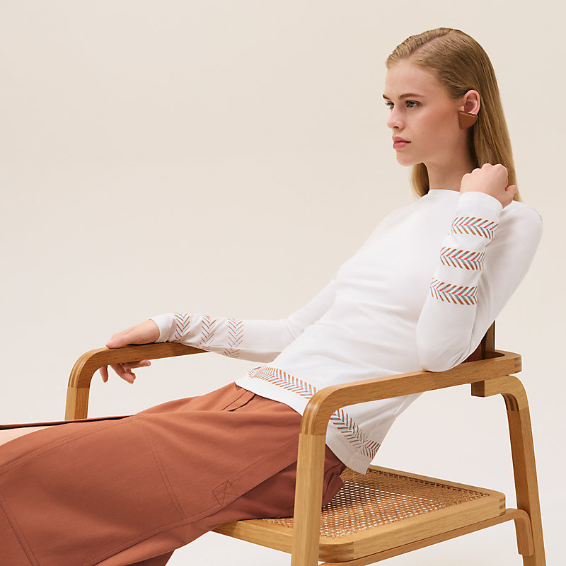 Tシャツ 長袖 《カルトゥッシュ》 | Hermès - エルメス-公式サイト