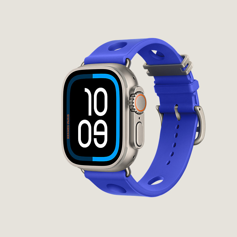 Ultra 3錶殼 & Apple Watch Hermès 49&nbsp;mm Scub'H Diving Single Tour錶帶, 檢視: 側面, 檢視共3張圖片的第3張