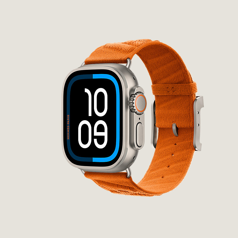 Ultra 4 case & Band Apple Watch Hermès Single Tour 49&nbsp;mm En Mer, View: side, view 3 of 3