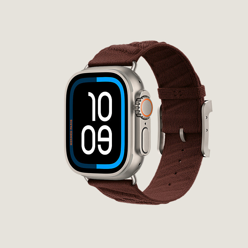 Ultra 4 case & Band Apple Watch Hermès Single Tour 49&nbsp;mm En Mer, View: side, view 3 of 3