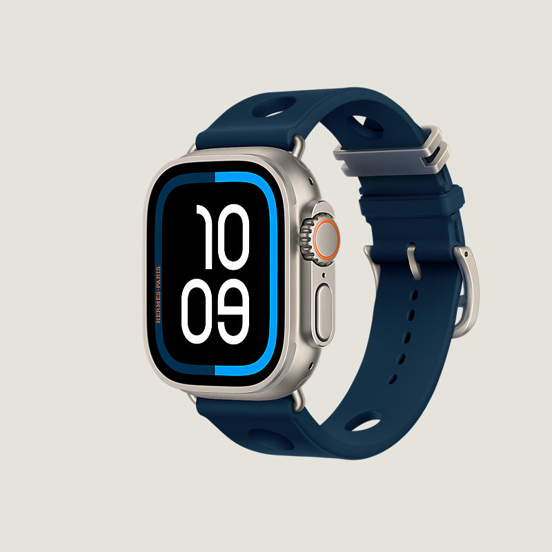 Ultra 4 ケース & Apple Watch Hermès シンプルトゥール 《スキュバッシュ・ダイビング》 49 mm, イメージ: 横から見たイメージ, ビュー3の3