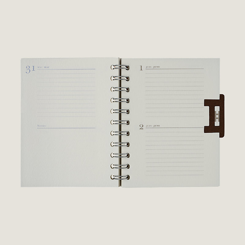 Hermes Paris Leather calendar agenda brand new in box – Treasure