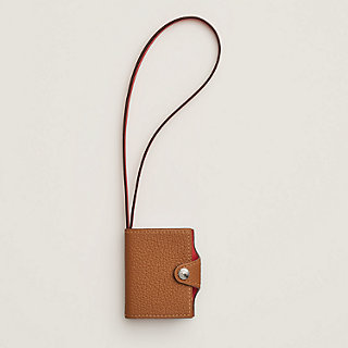 【今だけ！】HERMES バッグアクセサリー Ulysse Nano Hermes Ulysse Nano Bag Charm Black and Blue Sapphire