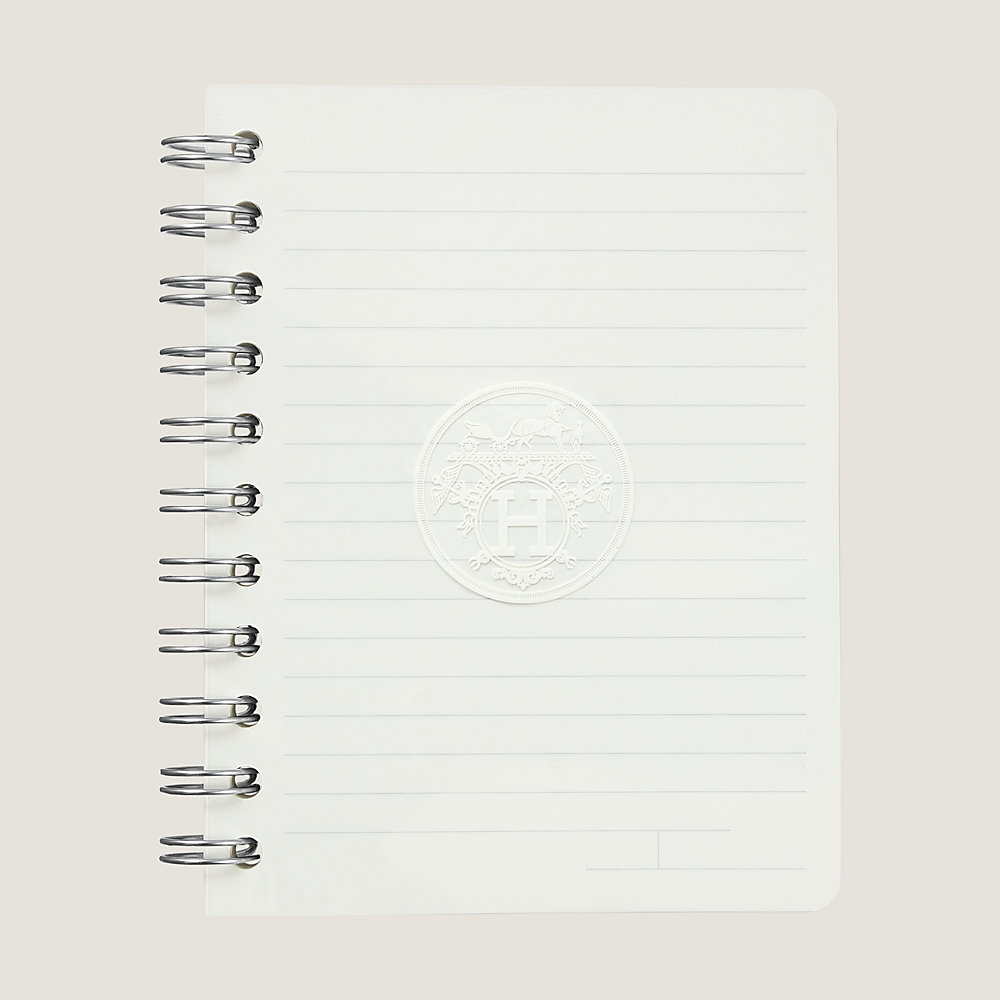 Hermes Paper Large Plain Drawings Notebook - Carnet de Notes ou Dessins  with Silver Edge New!