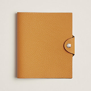 Hermes Raisin Clemence Leather Ulysse PM Agenda Cover w/ Perpetual