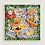 Un Carre sur l'Herbe scarf 90, View: Flat, flat, view 2 of 3