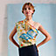 Un Carre sur l'Herbe scarf 90, View: Worn, worn, view 2 of 3