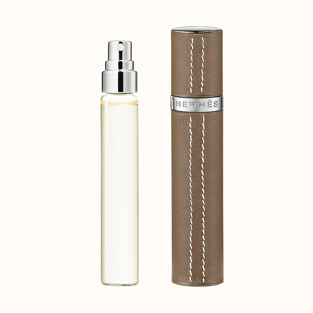 Un Jardin sur le Nil Coffret 3 recharges Eau de toilette & Boîtier cuir Rechargeable Hermès France
