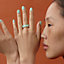 Uni ring, medium model, View: Worn, worn, view 3 of 4