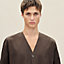 V-neck boxy fit shirt, View: Worn, worn, view 4 of 7