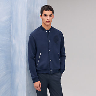 Varsity jacket with Clou de Selle detail | Hermès USA