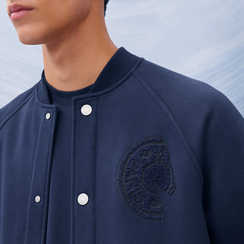 Varsity jacket with Clou de Selle detail | Hermès USA
