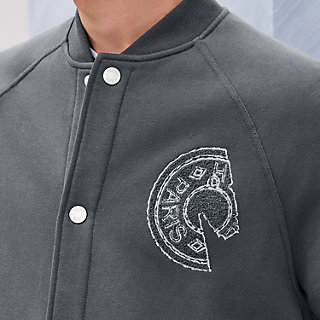 Varsity jacket with Clou de Selle detail | Hermès USA