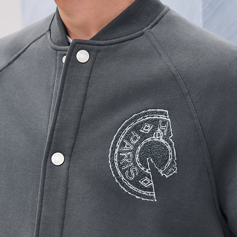 Varsity jacket with Clou de Selle detail