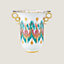 Vase Voyage en Ikat, grand modèle, Vue: vue de face, front, vue 1 sur 2