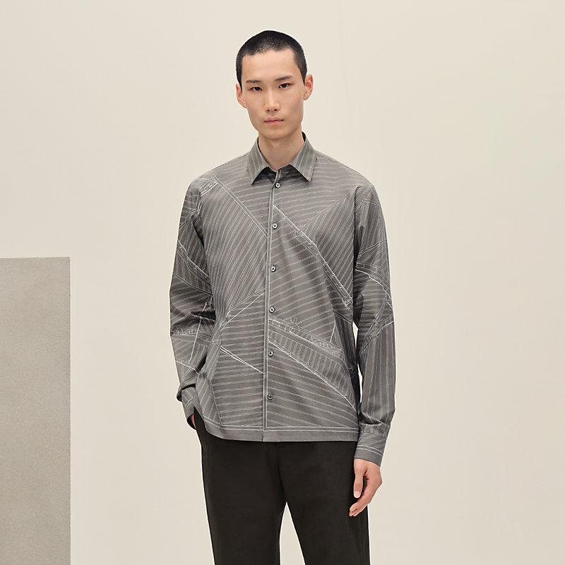 "Vent Portant Finesse" straight cut shirt, View: , view 3 of 7