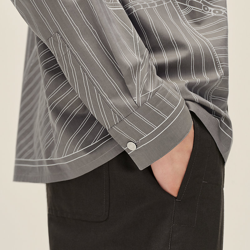 "Vent Portant Finesse" straight cut shirt, View: , view 6 of 7