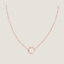 View: front, Vertige Cœur necklace, very small model