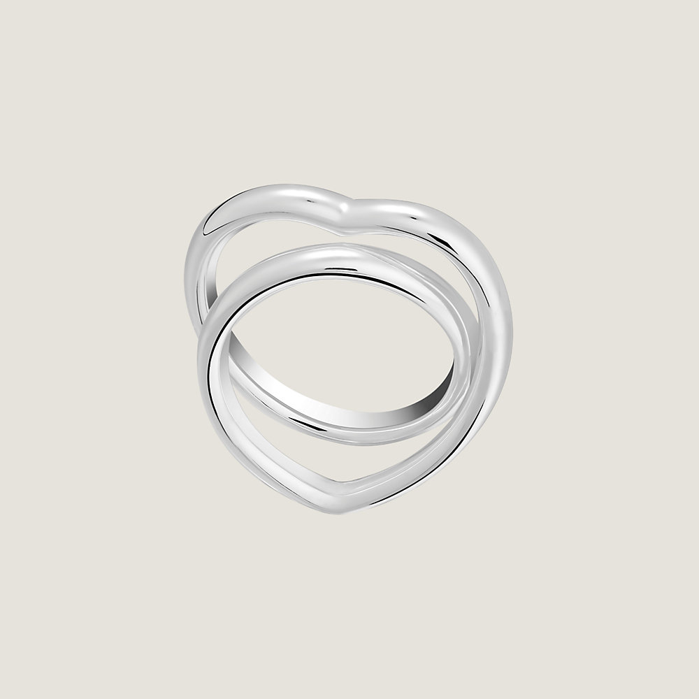 profiel Omgeving postzegel Vertige Cœur ring, medium model | Hermès USA