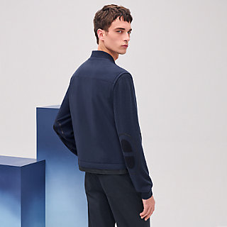 Vest with leather details | Hermès USA