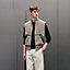 Vest with leather details	, View: Worn, worn, view 2 of 5