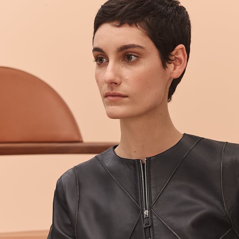 Veste Casaque en cuir