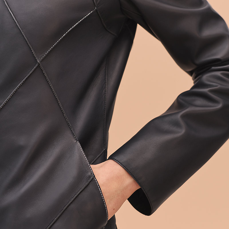 Veste Casaque en cuir