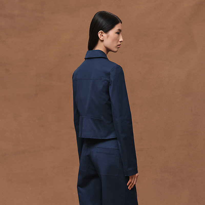 Veste en double twill de coton