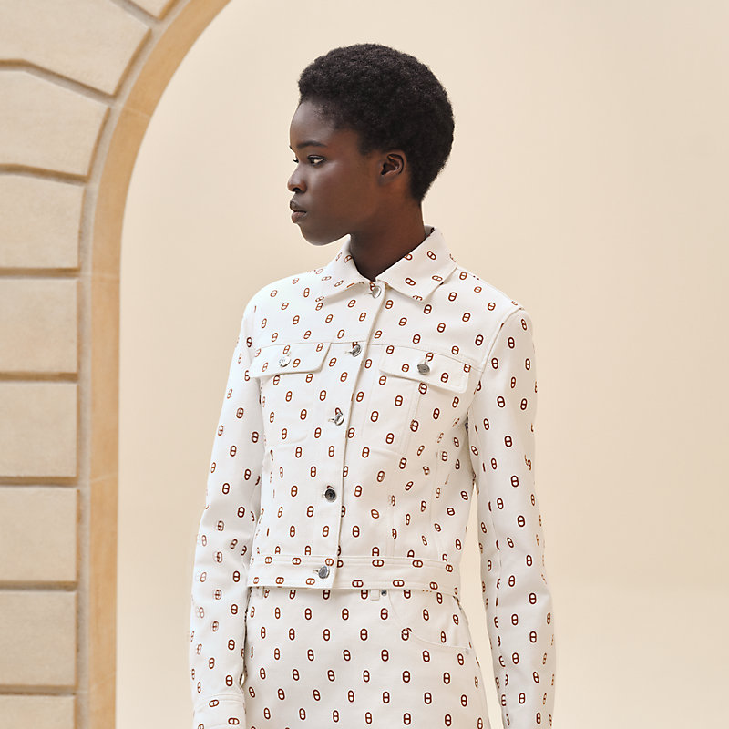 【大人気！】HERMES Veste Inspiration Denim imprimeジャケット Veste Inspiration Denim imprimé « Chaîne d'Ancre » | Hermès