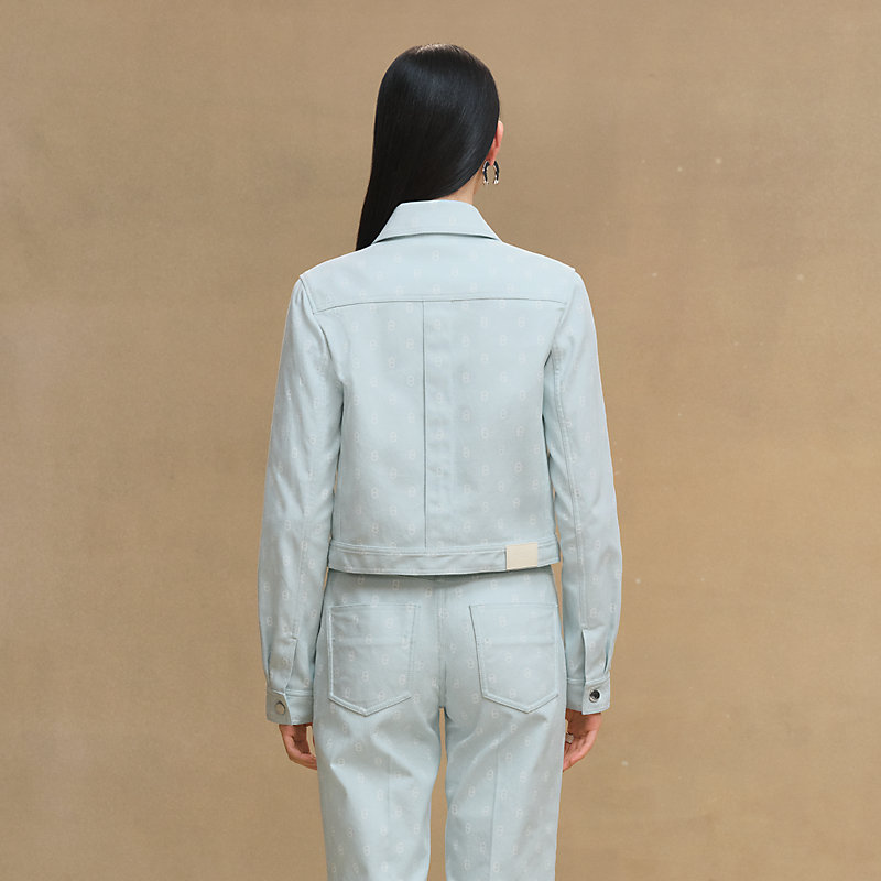 Veste Inspiration Denim imprimé « Chaîne d'Ancre » - Bleu