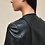 Veste sans col en cuir, Vue: Vue portée, worn, vue 6 sur 6