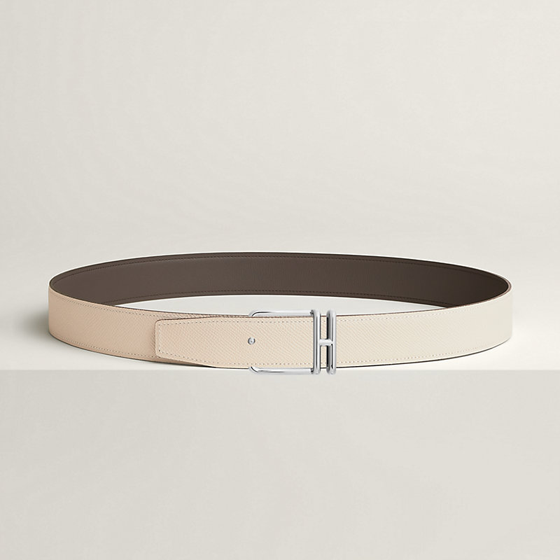 Volte-face reversible belt buckle & Reversible leather strap 32&nbsp;mm