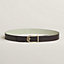 Volte-face reversible belt buckle & Reversible leather strap 32 mm, view 1 of 4