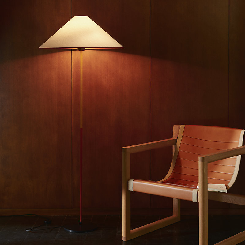 Voltige d'Hermès floor lamp - Brown | Hermès USA