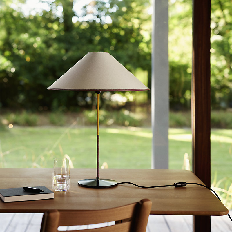 Hermès ハイライト Voltige d'Hermès table lamp, medium model - Grey | Hermès USA
