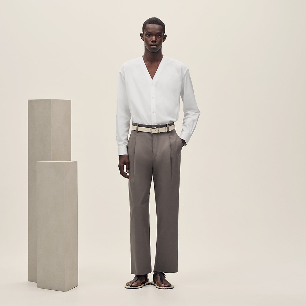 Vネックシャツ ボクシーフィット | Hermès - エルメス-公式サイト