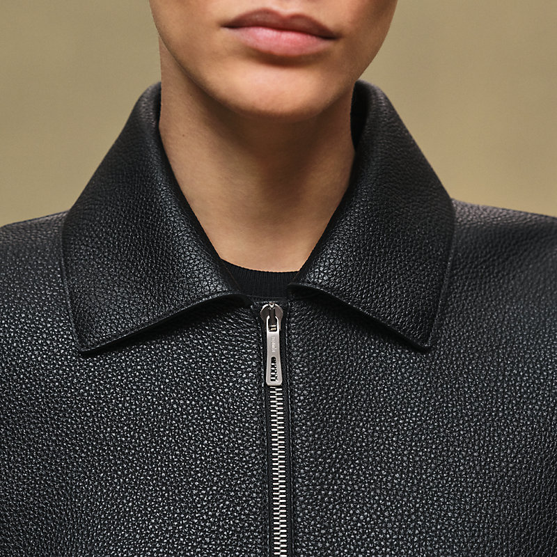 Washed deerskin jacket