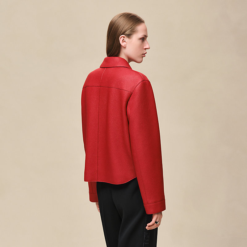 Washed deerskin jacket, View: , view 4 of 7