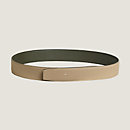 Ansicht: Vorderansicht, Wendbarer Lederriemen 38 mm