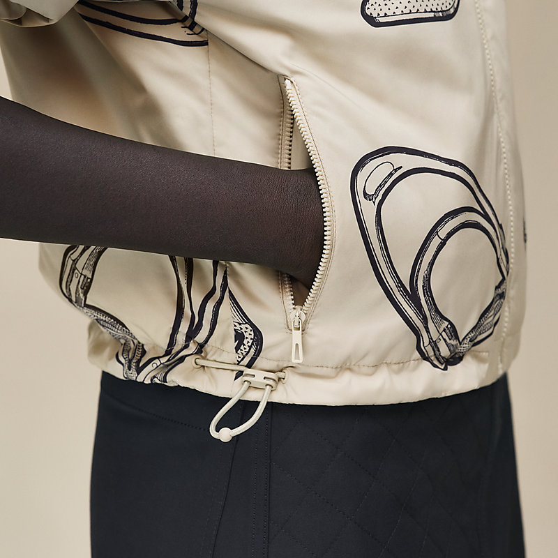 Wendeblouson mit "Cahier du Colporteur"-Print