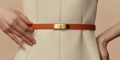 Hermès 4B Biscuit Epsom Constance Slim Wallet Waist Bag Belt Gold Hardware