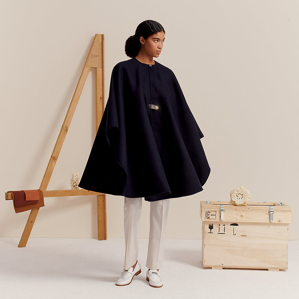 hermes cashmere poncho